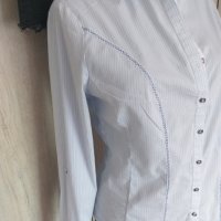 Спортно-елегантна риза в синьо и бяло - 12,00лв., снимка 9 - Ризи - 29277176