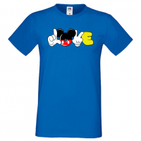 Мъжка тениска Mickey Love Подарък,Изненада,Рожден ден, снимка 2 - Тениски - 36576154
