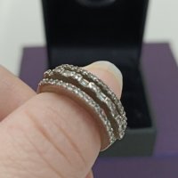 Красив сребърен пръстен #ВГ12, снимка 3 - Пръстени - 44404344