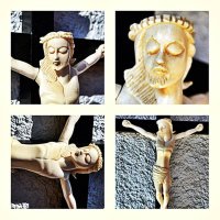Античен, СЛОНОВА КОСТ Исус Христос (22 см), 45 см разпятие, внушителен, педантичен, кръст, снимка 5 - Статуетки - 42764483
