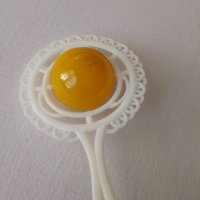 Ретро стара бебешка играчка Бакелитова дрънкалка от твърда пластмаса, снимка 5 - Други ценни предмети - 42896464