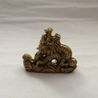 Сувенир малка статуетка китайски дракон в бронзов цвят , снимка 6 - Статуетки - 44466424