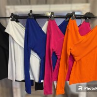 5 цвята дамски блузи рипс , снимка 1 - Блузи с дълъг ръкав и пуловери - 42131383