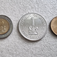 Монети. Африка. Кения. 50 цента, 1, 5, 10 и 20 шилинга. UNC. Чисто нови. 5 бройки., снимка 3 - Нумизматика и бонистика - 44571986
