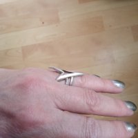 Уникален, креативен, сребърен 925 пръстен, снимка 3 - Пръстени - 32011630
