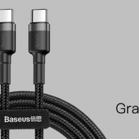 НОВИ! Baseus USB-C кабели 1м. с текстилна оплетка, снимка 2 - USB кабели - 32653385