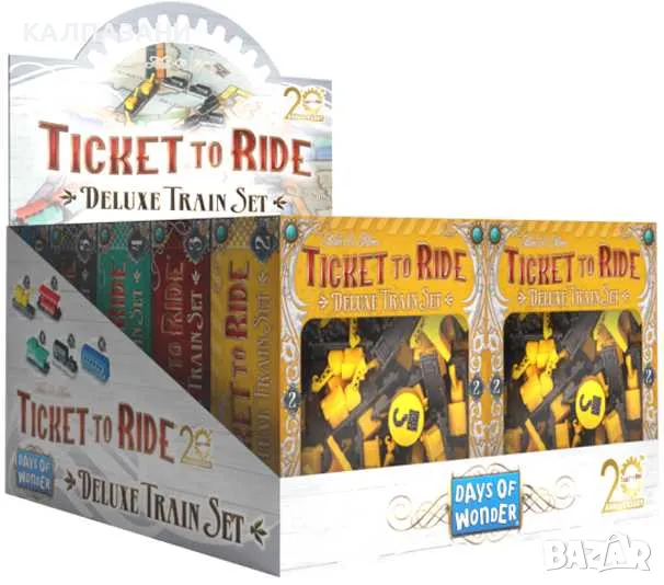 TICKET TO RIDE: DELUXE TRAIN SET 20TH ANNIVERSARY - асортимент, снимка 1