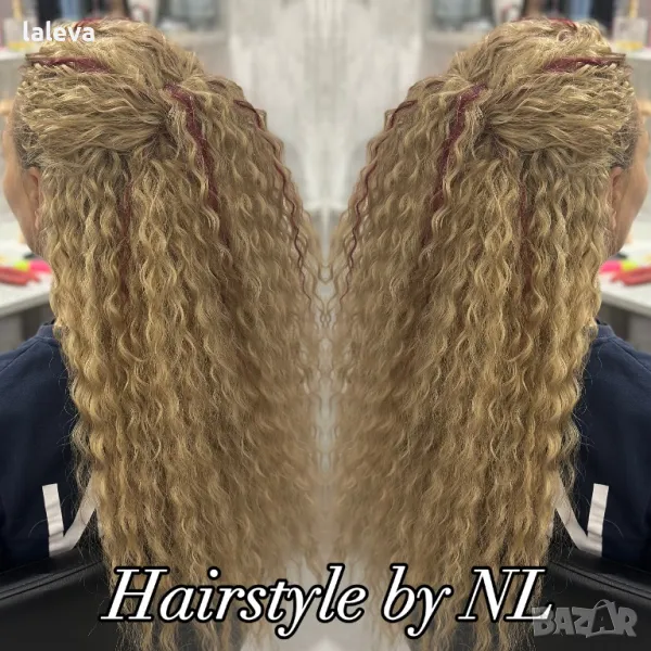 Удължаване на коса със синтетични къдрици, снимка 1