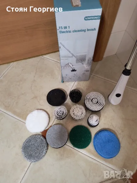 Електрическа телескопична машина за почистване на под, прозорци и всякакви гладки повърхности , снимка 1