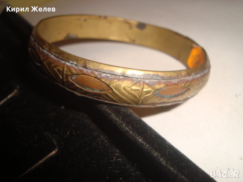 СТАРИННА МЕДНО - БРОНЗОВА ГРИВНА с АВТЕНТИЧНА ПАТИНА НЕПОЧИСТВАНА НАКИТ за КОЛЕКЦИЯ 137№, снимка 1