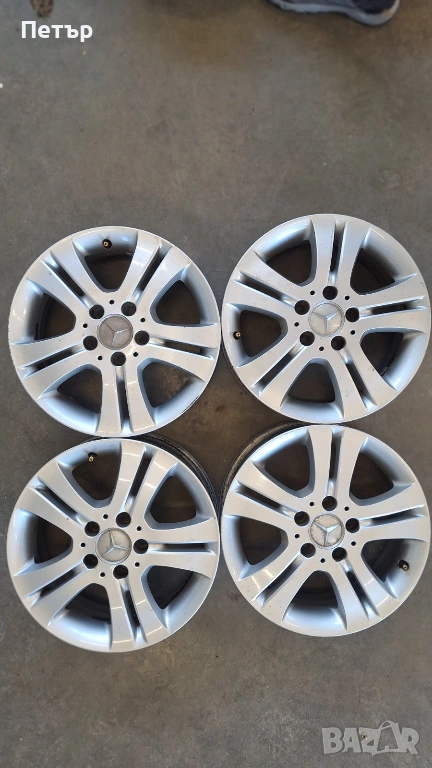 ОРИГИНАЛНИ АЛУМИНИЕВИ ДЖАНТИ МЕРЦЕДЕС  B-Class /А-Class-5x112х66.6-16цола, снимка 1