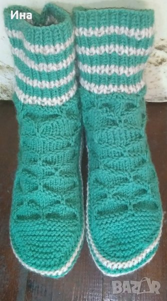 Ръчно плетени дамски терлици, снимка 1