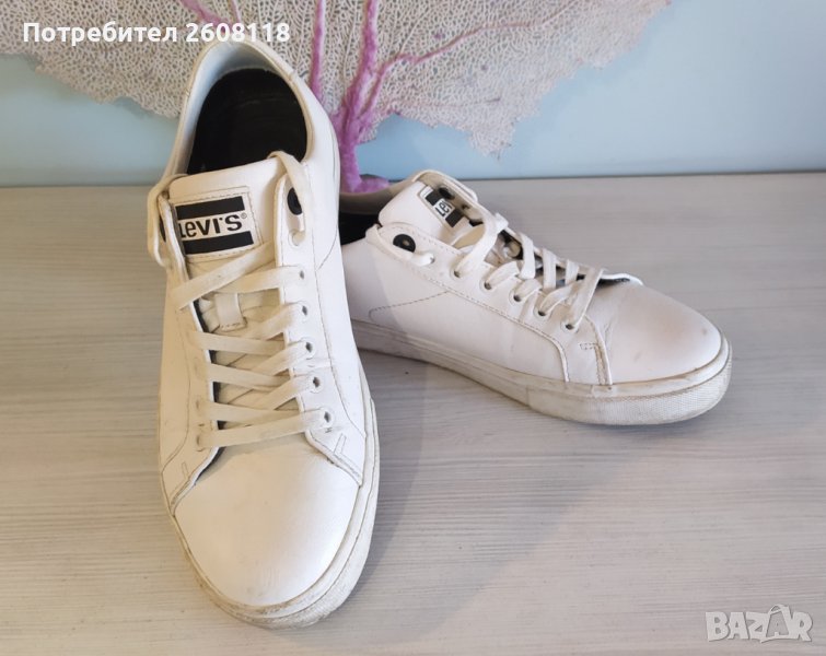 LEVI’S кожени бели кецове/маратонки №40, снимка 1