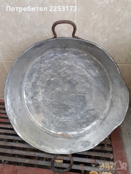 Стара медна тава с калай вътре, снимка 1
