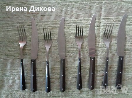 Продавам руски прибори за храна за 4 -ма, снимка 1