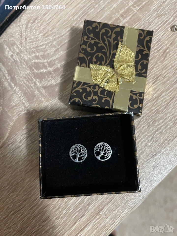 Сребърни обици, снимка 1