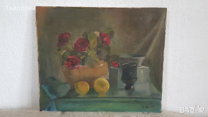 Стара авторска картина, снимка 1