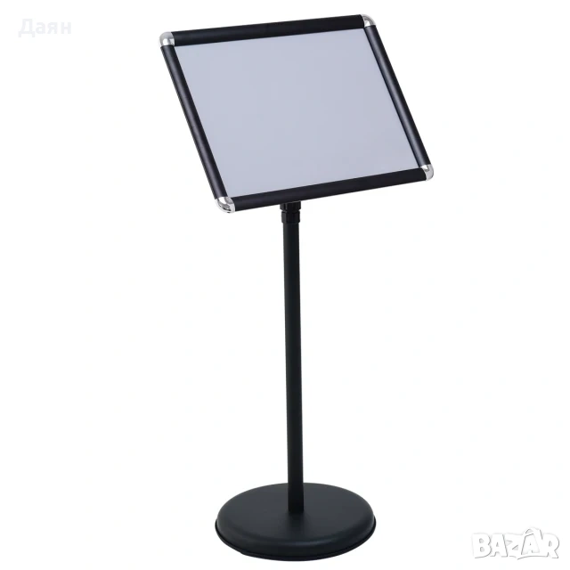 Регулируема информационна стойка Costway с алуминиева рамка и опора от неръждаема стомана, снимка 1