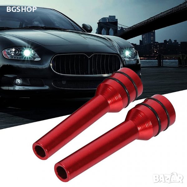 4бр. Спортни щифтове за заключване на врата за автомобил - Red, снимка 1