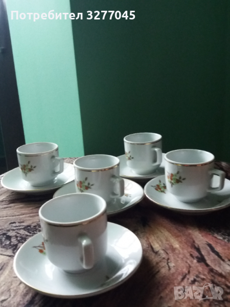 Порцеланов сервиз за късо кафе, снимка 1