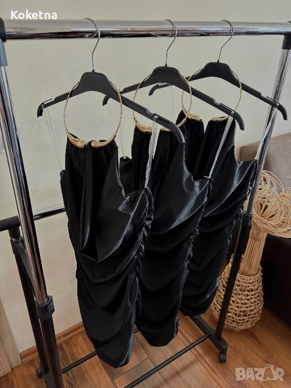 Елегантна рокля в черен цвят, снимка 1