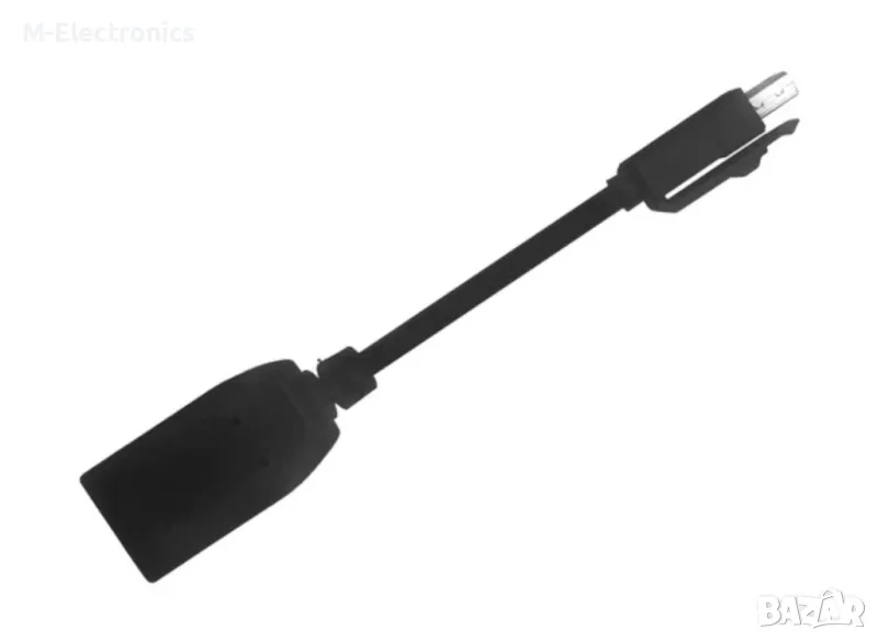 Преходник HP от Mini DisplayPort(м) към DisplayPort(ж), черен  , снимка 1