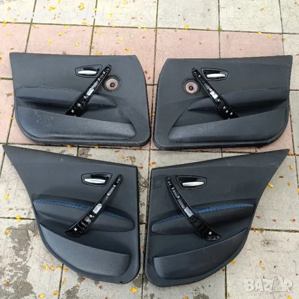 Черни кожени кори врати BMW E87 Кори врати БМВ Е87, снимка 1