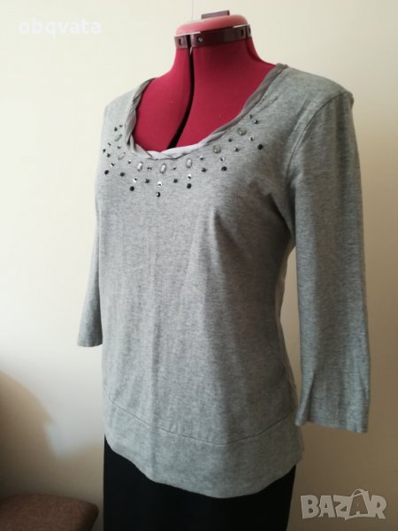 Сива дамска блуза marks and spencer, снимка 1