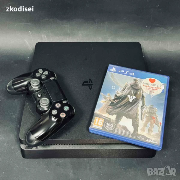 Конзола SONY - PS4 SLIM с 1бр. джойстик и 1бр. игра, снимка 1