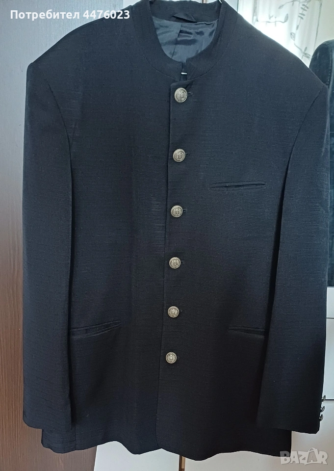 Черно мъжко сако, снимка 1