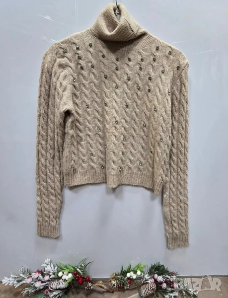 пуловери с камъни от фино плетиво , снимка 1