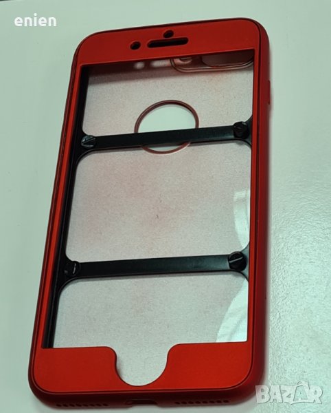 360° 2в1 Хибриден Кейс за iPhone 7 Plus, 8 Plus / Бордо, снимка 1