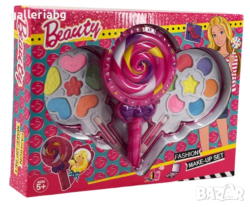 Комплект детска мода с гримове във формата на близалка , снимка 1