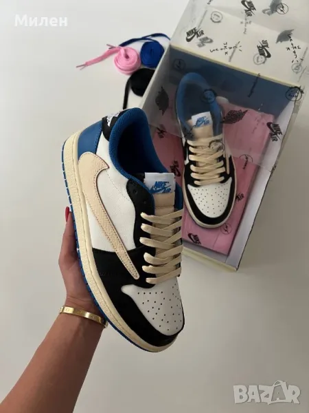 Travis Scott x Fragment x Air Jordan 1 Low , снимка 1