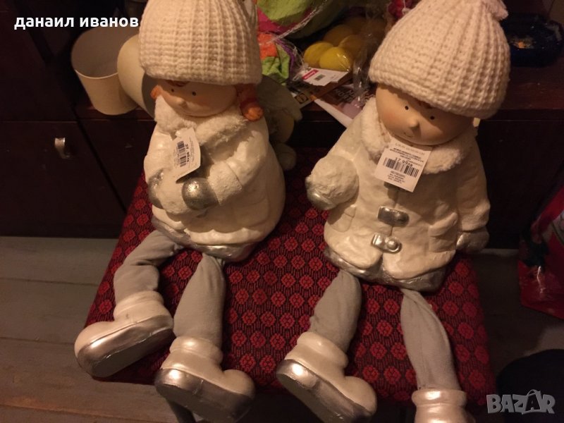 Две деца момче и момиче/22/19/29см лот, снимка 1