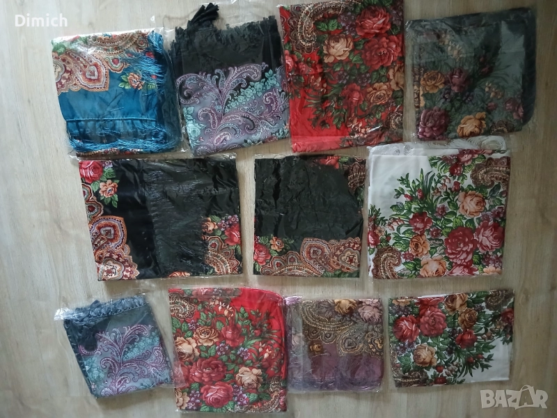 Руски шалове различни цветове и размери, снимка 1