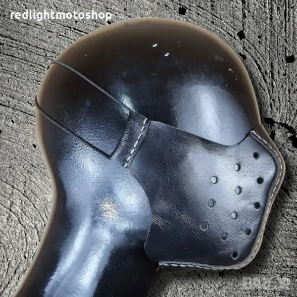 №4487 Маска за мотор от естествена кожа, снимка 1