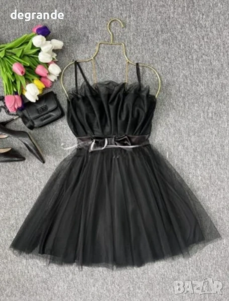 Черна дамска рокля, снимка 1