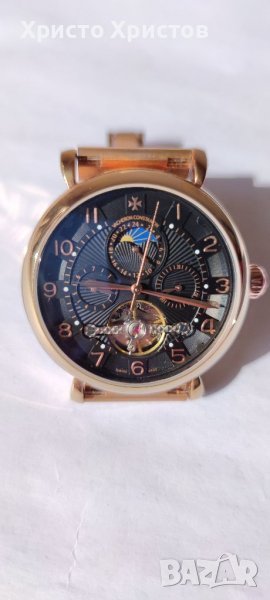 Мъжки луксозен часовник Vacheron Constantin Tourbillion , снимка 1