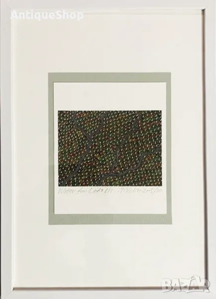 Картина, водата, репродукция, фотографски печат, Тодор, Велин, Todor Velin, аборигенска, живопис, снимка 1