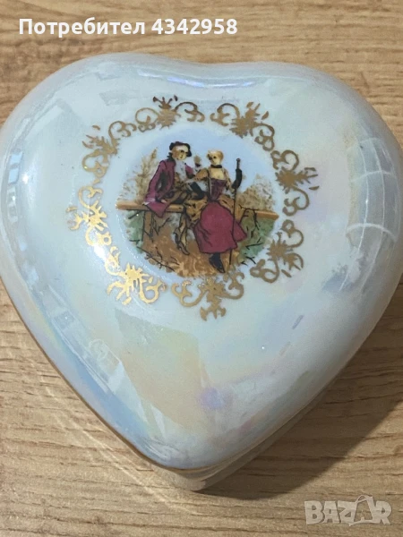 Порцеланова кутия за бижута. Германия., снимка 1