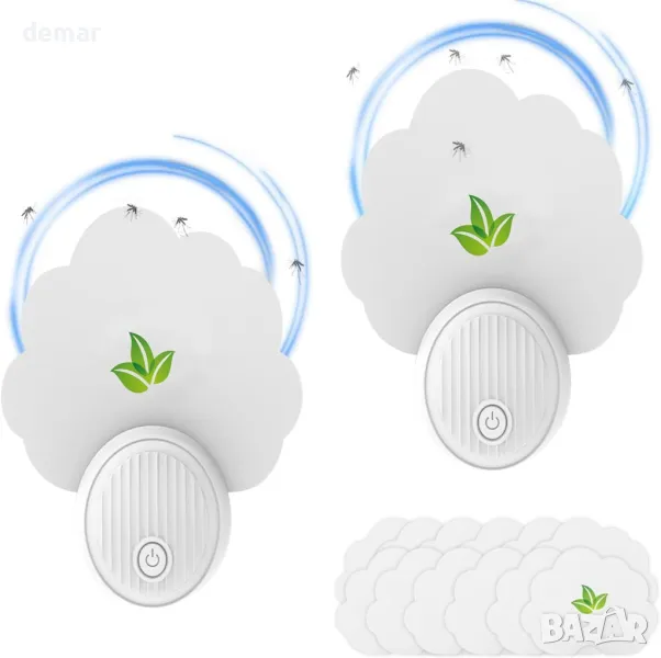 Капан за летящи насекоми, 2 броя, уред за комари с LED светлини, снимка 1