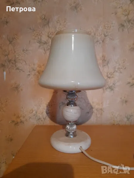 Нощна лампа с мраморна основа, снимка 1