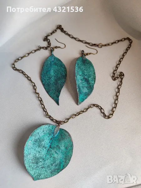 Комплект обеци и колие , снимка 1