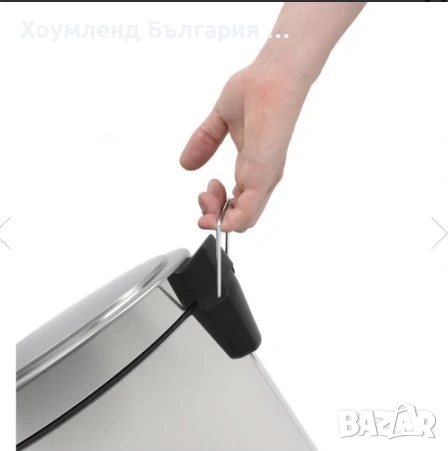 Стоманен кош за боклук с бедал 5 литра, снимка 4 - Други - 54344634