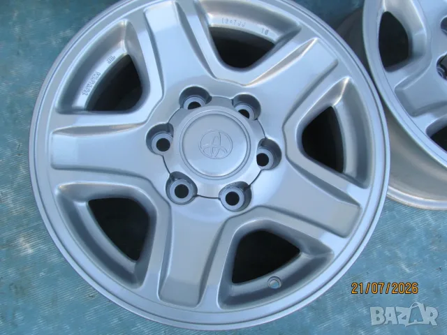 Оригинални Алуминиеви джанти за Toyota Land Cruiser - 6 x 139,7mm, централен отвор 106,1 mm, ET 20, снимка 5 - Гуми и джанти - 55825820