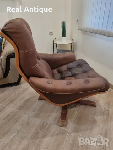 Страхотно стилна шведска кресло , снимка 7 - Антикварни и старинни предмети - 48911852