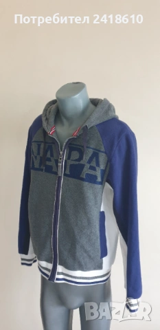 Napapijri Full Zip Hoodie Polartec Mens Size / L ОРИГИНАЛ! ЯКЕ - ПОЛАР!, снимка 14 - Спортни дрехи, екипи - 53172735