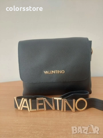 Черна чанта Valentino код VL-R44, снимка 2 - Чанти - 43023803
