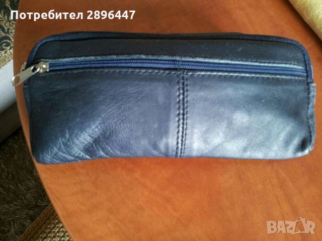 Портмоне, несесер-естествена кожа с подарък две шноли за коса и балсам за тяло, снимка 3 - Портфейли, портмонета - 31144041